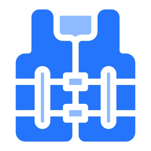 chalecos salvavidas Generic Blue icono