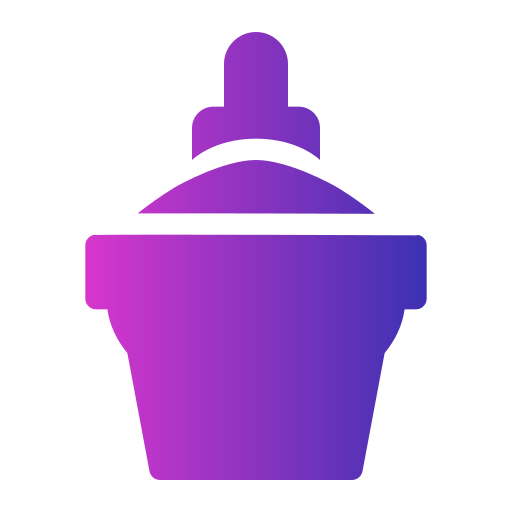 Sand bucket Generic Flat Gradient icon