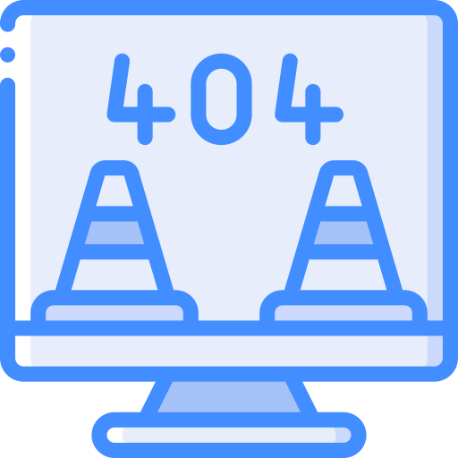 404 error Basic Miscellany Blue icon