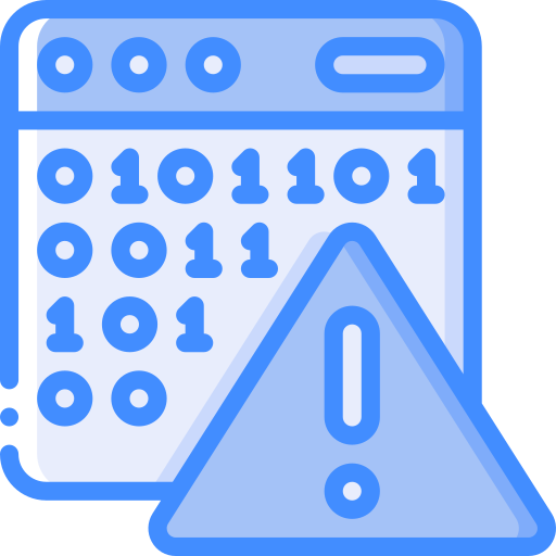 codice binario Basic Miscellany Blue icona