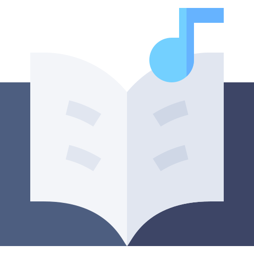 libro abierto Basic Straight Flat icono