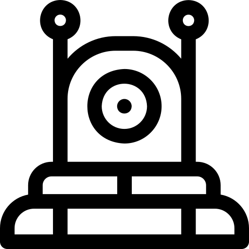 extraterrestre Basic Rounded Lineal Icône