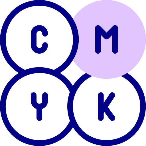 Cmyk Detailed Mixed Lineal color icon