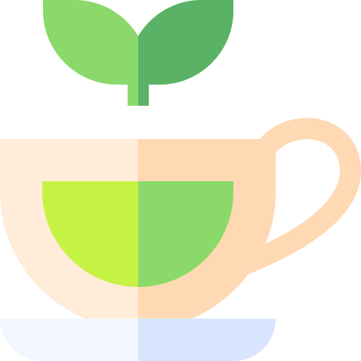 tè verde Basic Straight Flat icona