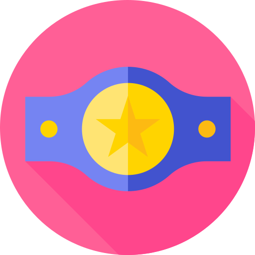 kampioen riem Flat Circular Flat icoon