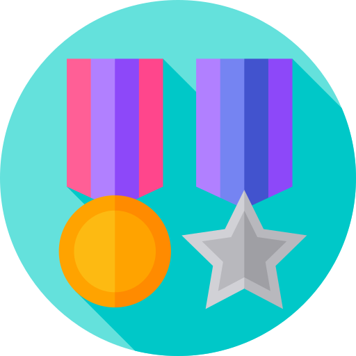 Медаль Flat Circular Flat иконка
