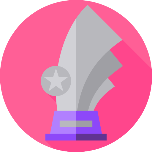 trofeo Flat Circular Flat icono