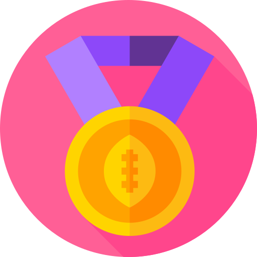 medalha Flat Circular Flat Ícone