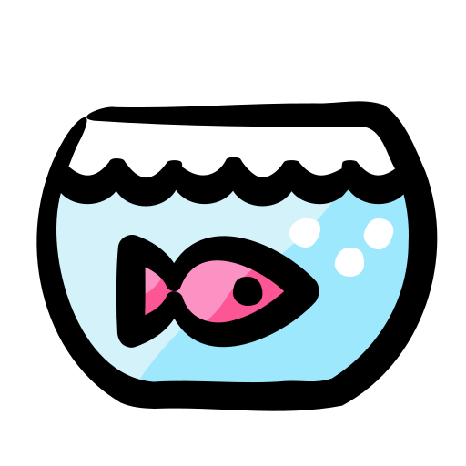 aquarium Generic Hand Drawn Color icoon