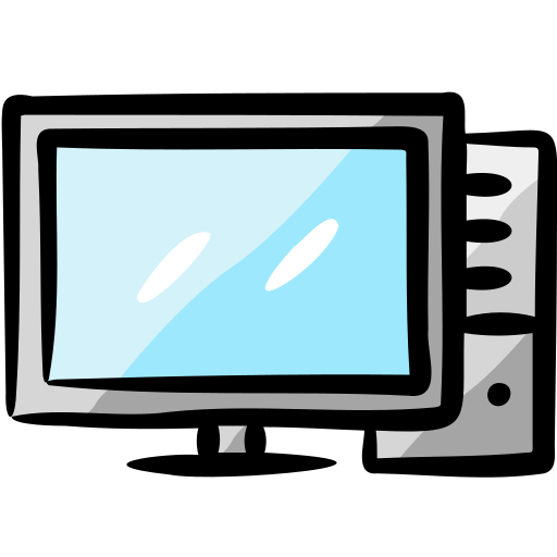 Computer Generic Hand Drawn Color icon