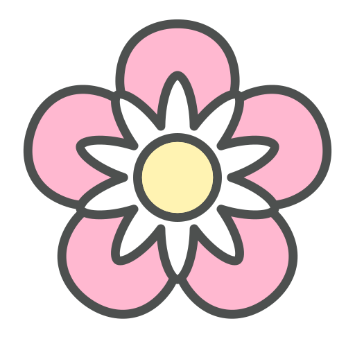 Dahlia Generic Outline Color icon