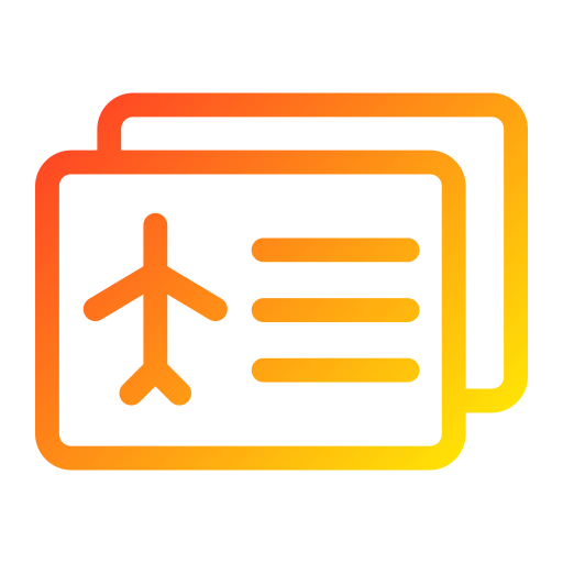 비행기 표 Generic Gradient icon