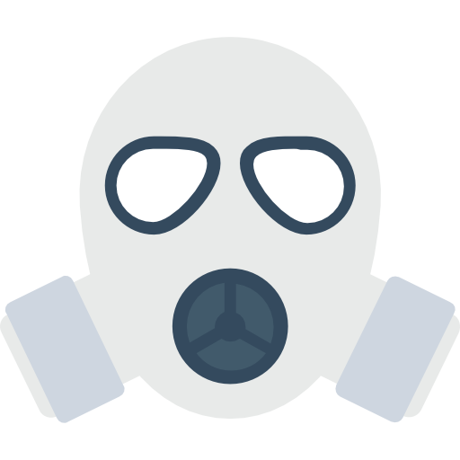 gasmaske Flat Color Flat icon