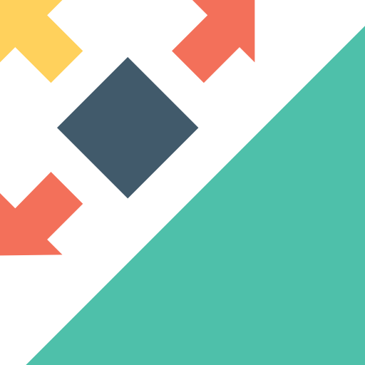 nachylenie Flat Color Flat ikona