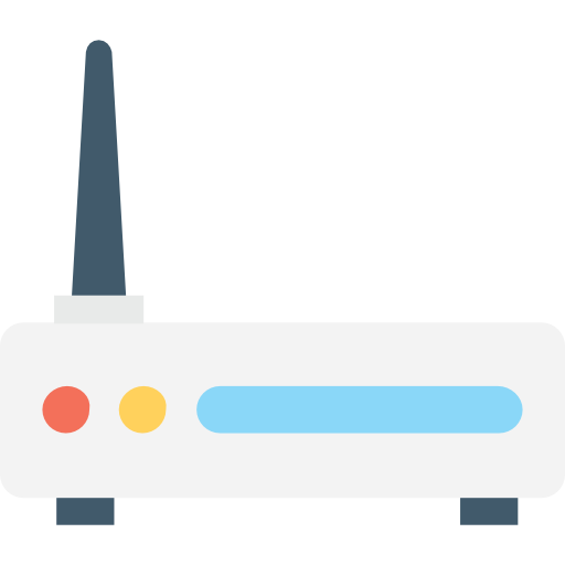 routera Flat Color Flat ikona