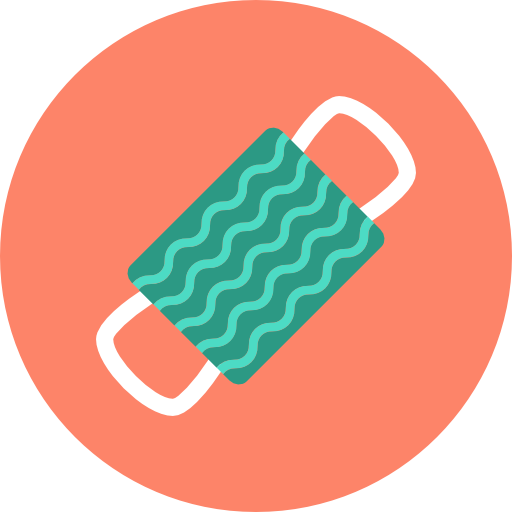Bench Flat Color Circular icon