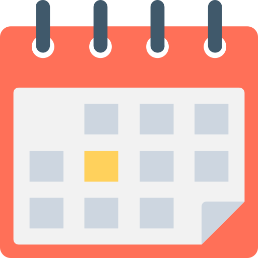 Календарь Flat Color Flat иконка
