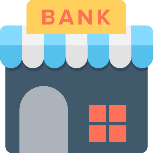 은행 Flat Color Flat icon