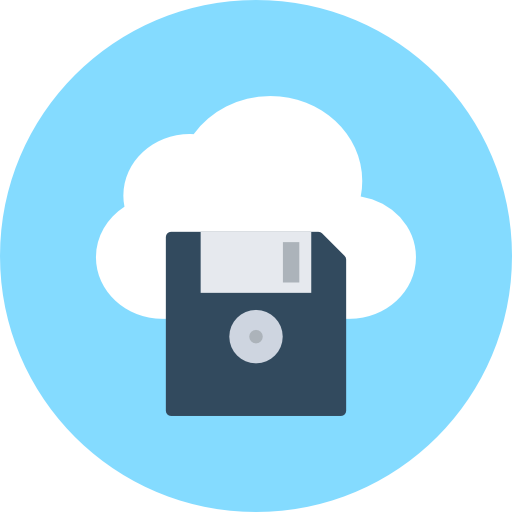 cloud computing Flat Color Circular icoon