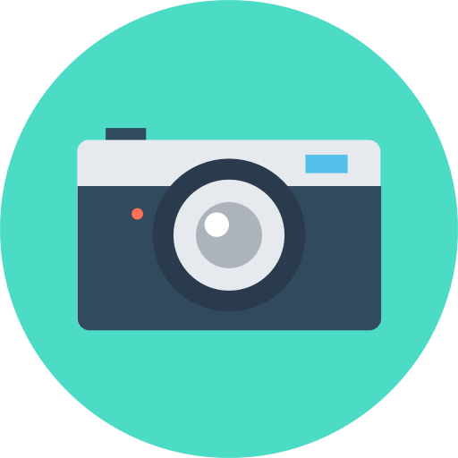 fotoapparat Flat Color Circular icon