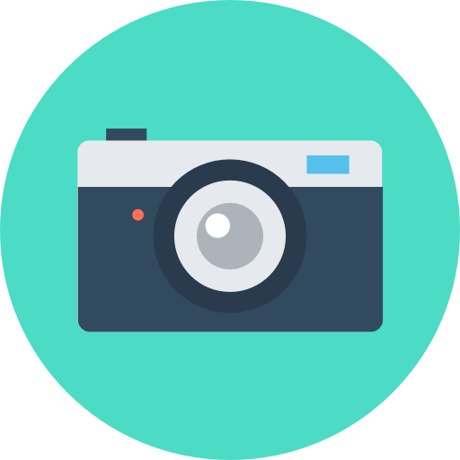 Photo camera Flat Color Circular icon