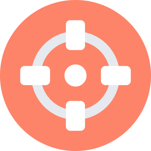 표적 Flat Color Circular icon