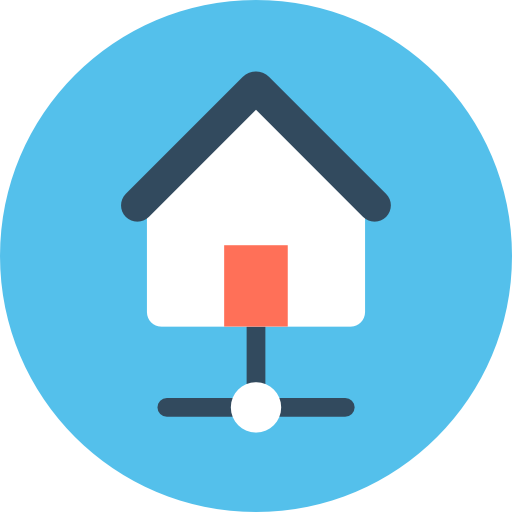 Home Flat Color Circular icon