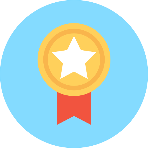 Медаль Flat Color Circular иконка