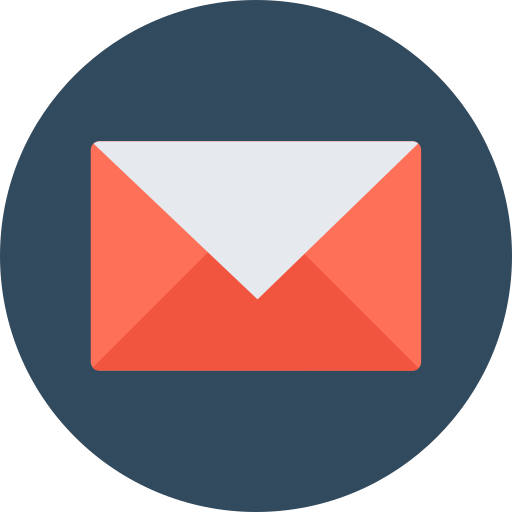 mail Flat Color Circular icon