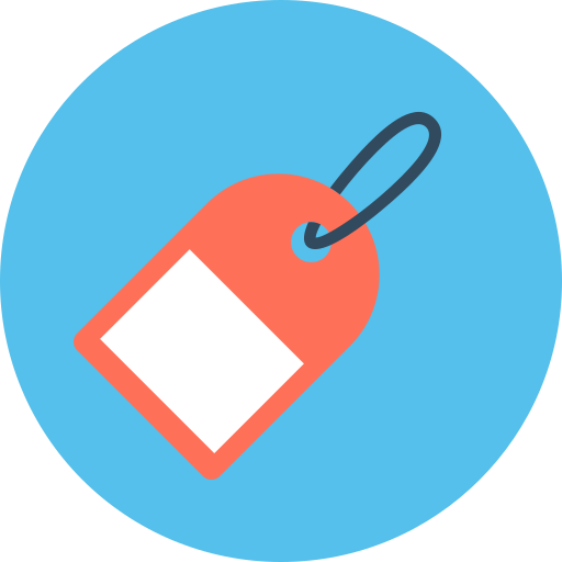 Tag Flat Color Circular icon