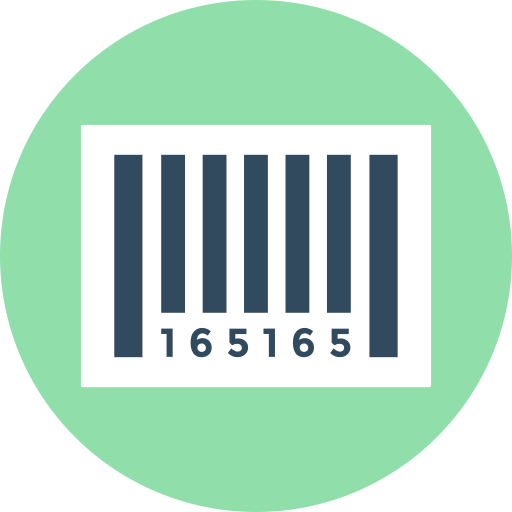barcode Flat Color Circular icon