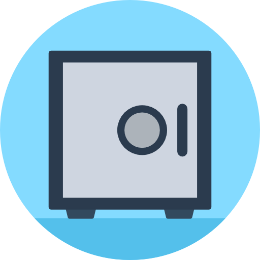 safe Flat Color Circular icon