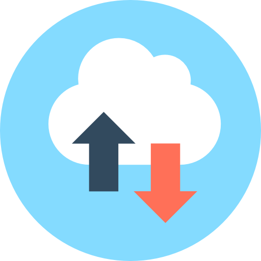 cloud computing Flat Color Circular icon