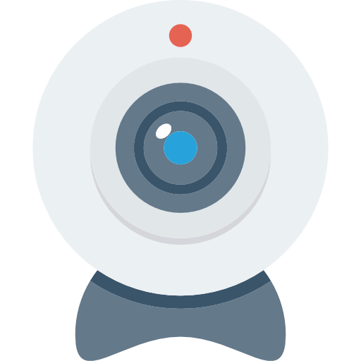 webcam Dinosoft Flat icon
