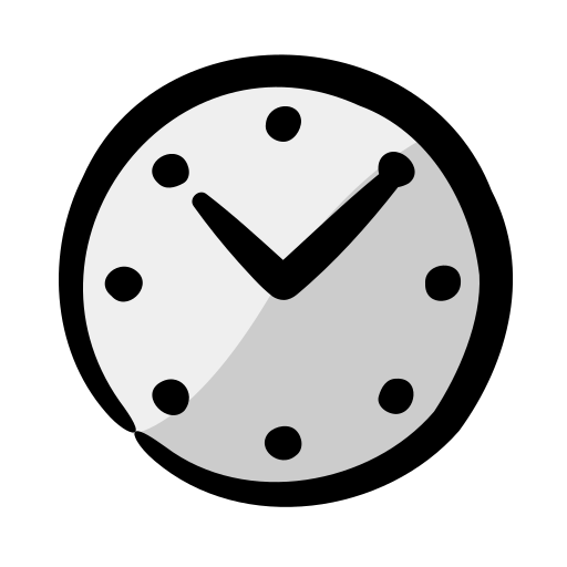 Wall clock Generic Hand Drawn Color icon