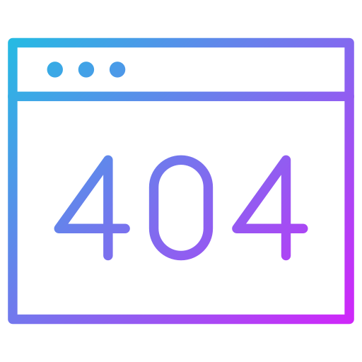 błąd 404 Generic Gradient ikona
