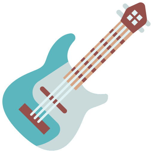 gitara basowa Generic Flat ikona