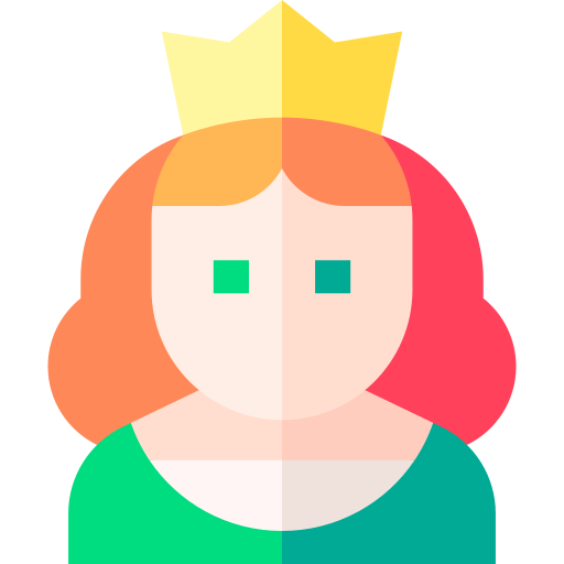 princesa Basic Straight Flat icono