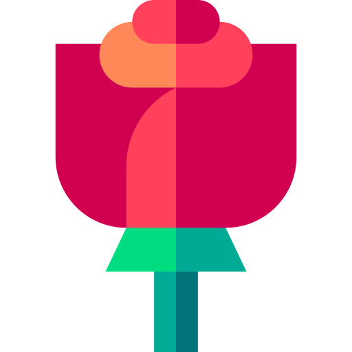 rosa Basic Straight Flat icono