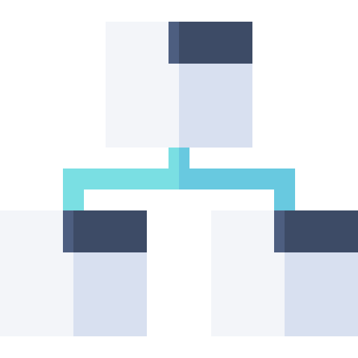 plattegrond Basic Straight Flat icoon