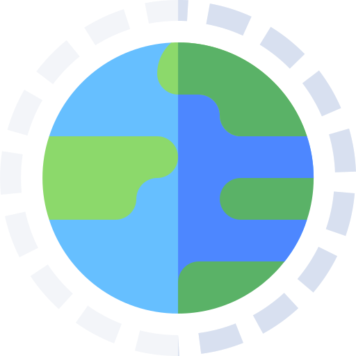 capa de ozono Basic Straight Flat icono