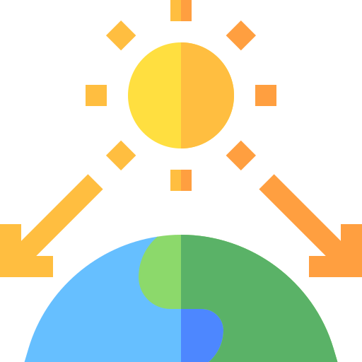 Greenhouse effect Basic Straight Flat icon