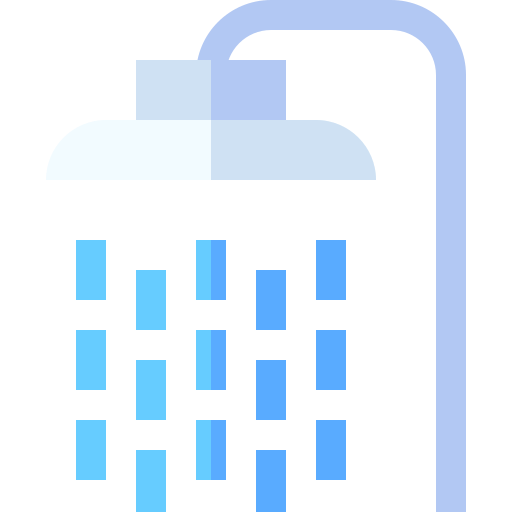 alcachofa de la ducha Basic Straight Flat icono