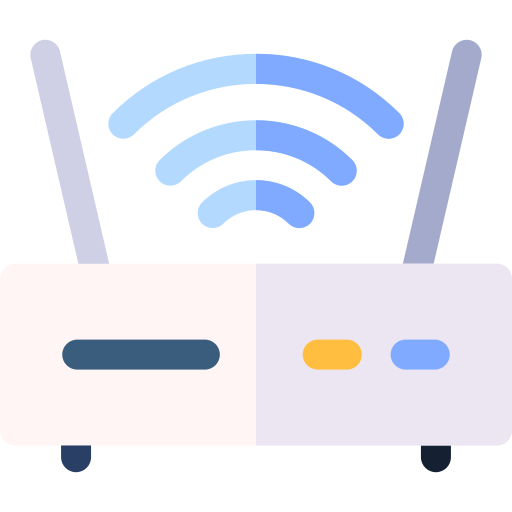 wi-fiルーター Basic Rounded Flat icon
