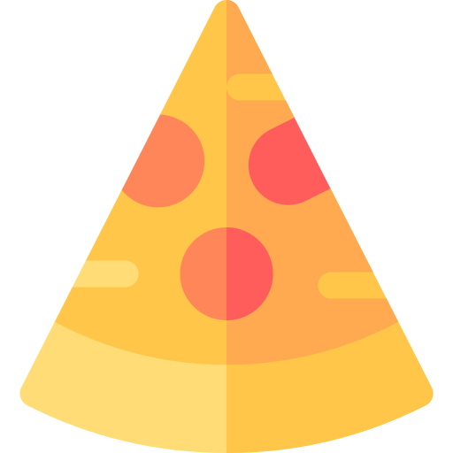 pizza Basic Rounded Flat icoon