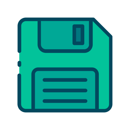 Floppy Good Ware Lineal Color icon
