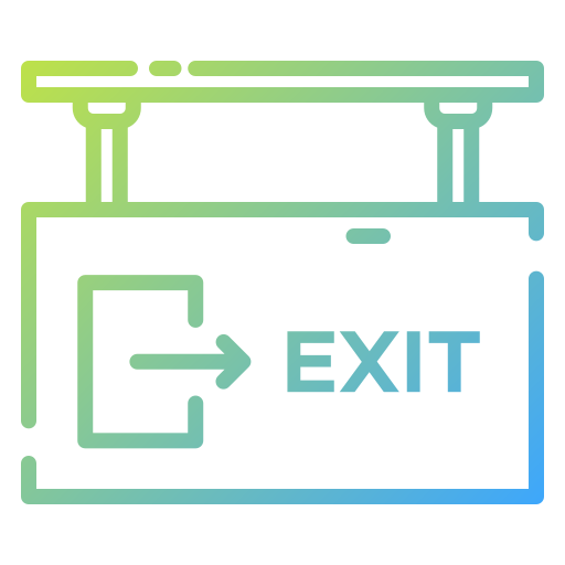Exit Good Ware Gradient icon