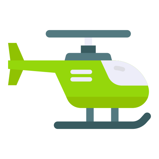 hélicoptère Good Ware Flat Icône