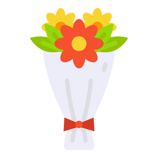 bouquet de fleurs Good Ware Flat Icône