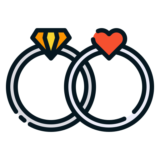 anillos de boda Good Ware Lineal Color icono